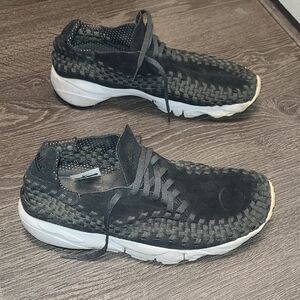 Men's Black Woven Sneakers